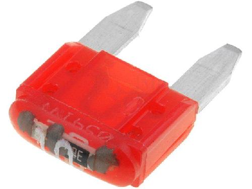 Fusibles pour auto ATO Mini Mini Fusible 10A 12VDC 10.9mm MINI avec LED x10