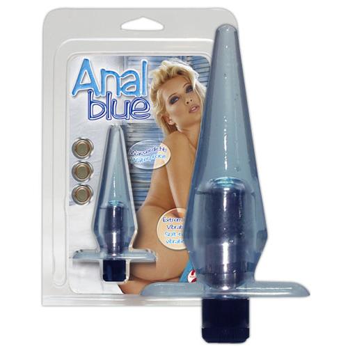 Mini plug vibrant - L 11 - D 13 - Anal Blue