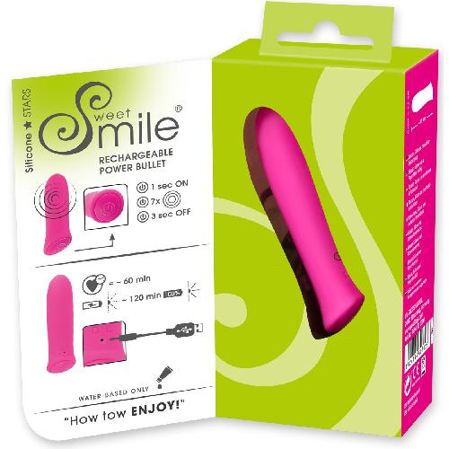 Vibromasseurs Mini Vibromasseur Rechargeable Smile Power