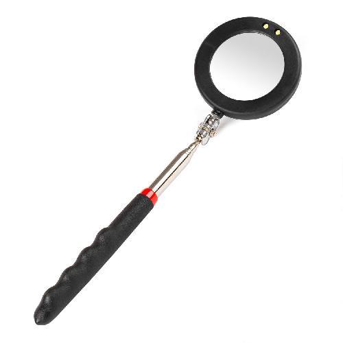 Outils Voiture Miroir -Diam 50Mm- D'Inspection Telescopique -280 A 870Mm- Avec Lampe Led Amio
