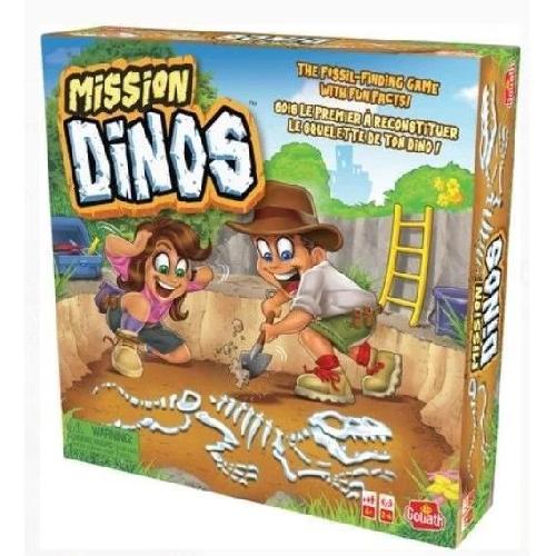 Jeu De Societe - Jeu De Plateau Mission Dinos. Jeu de société enfants. Jeu de plateau ludo-éducatif. 2 a 4 joueurs. GOLIATH. Des 4 ans