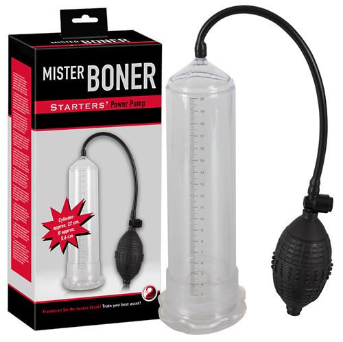 Masturbateurs Mister Boner Pompe de penis - Noir - Taille- 22cm