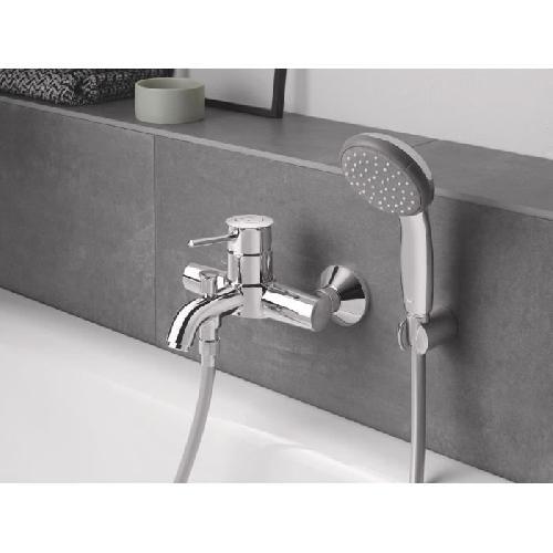 Robinetterie De Salle De Bain Mitigeur monocommande Bain - Douche mural GROHE - Finition Chrome - Profondeur 191 mm