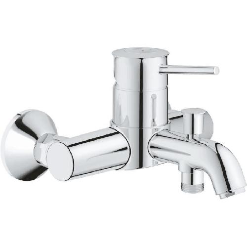Robinetterie De Salle De Bain Mitigeur monocommande Bain - Douche mural GROHE - Finition Chrome - Profondeur 191 mm
