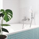 Robinetterie De Salle De Bain Mitigeur monocommande Bain - Douche mural GROHE - Finition Chrome - Profondeur 191 mm