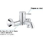 Robinetterie De Salle De Bain Mitigeur monocommande Bain - Douche mural GROHE - Finition Chrome - Profondeur 191 mm