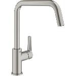 Robinetterie De Cuisine Mitigeur monocommande Evier - GROHE - Supersteel - Pivotant - Hauteur 310mm