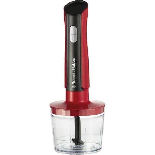 Mixeur Electrique Mixeur plongeant 3en1: mixeur/hachoir/fouet - RUSSEL HOBBS - Desire Red - 500 W - 2 vitesses + Pulse - Rouge