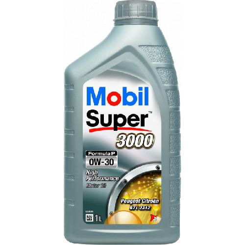 Huile Moteur MOBIL Huile-Additif SUPER 3000 Formula-P - Synthetique - 0W30 - 1 Litre