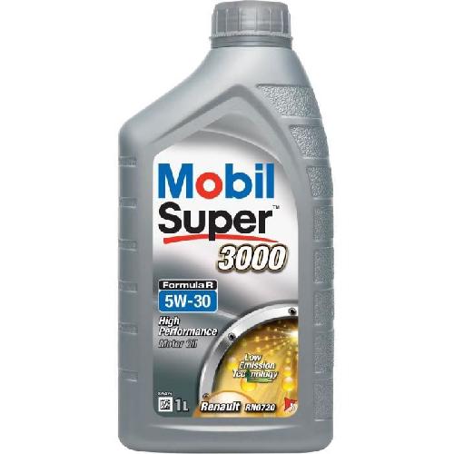 Huile Moteur MOBIL Huile-Additif SUPER 3000 Formula-R - Synthetique - 5W30 - 1 Litre