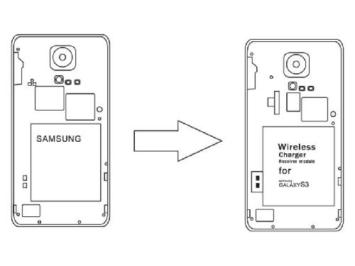 Chargeur Induction Qi Module recpeteur induction compatible avec Samsung S3
