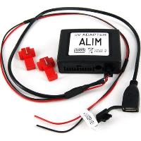 Modules Aux Autoradio Boitier Alimentation 5V USB - transforme le 12V de la voiture en 5V USB Femelle - CA-ANW.5V