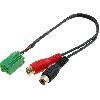 Modules Aux Autoradio Cable Autoradio Aux AUXRE01 - ADNAUTO - vers RCA compatible avec autoradio origine Renault Mini-ISO 6 broches