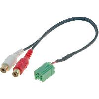 Modules Aux Autoradio Cable Autoradio AUX AUXRN01 - ADNAuto- vers RCA compatible avec autoradio origine Renault Mini-ISO 6 broches