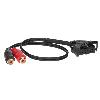 Modules Aux Autoradio Cable AUX - 2xRCA Entree AUX MFD2 16-9 compatible avec VW Seat Skoda