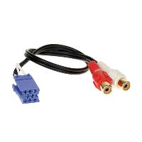 Modules Aux Autoradio Cable AUX - mini ISO Bleu 2xRCA Entree AUX AR Grundig