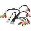 Modules Aux Autoradio Cable compatible avec Autoradio Alpine RCA - INE-S900R