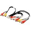 Modules Aux Autoradio Cable Connection AUX compatible avec autoradio Kenwood - 20 broches - RCA