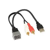 Modules Aux Autoradio Cable de remplacement USB AUX compatible avec Nissan 09-19 voir liste