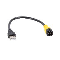 Modules divers aux usb Adaptateur USB Compatible avec VW LVDS Jaune vers USB-A