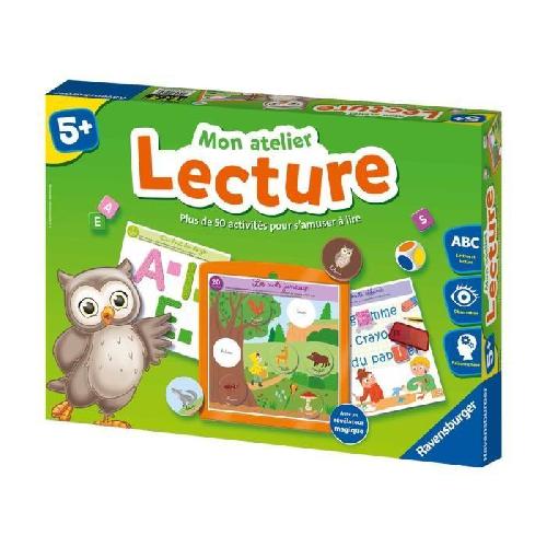 Jeu D'apprentissage Mon atelier Lecture - Coffret complet éducatif - Apprentissage de la lecture - 50 activités - Ravensburger - Des 5 ans