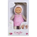 Peluche Mon Doudou COROLLE - Miss Rayée Reves d'Etoiles - 25 cm - petite poupée - senteur de vanille - des la naissance