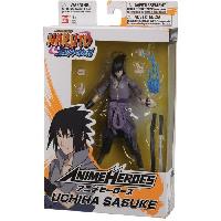 Monde Miniature Figurine Anime Heroes 17 cm - Sasuke Uchiwa - BANDAI Naruto Shippuden