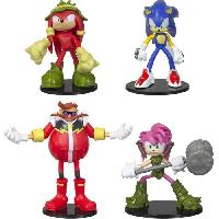 Monde Miniature Figurines articulées SONIC - Collection de 4 personnages de 7.5 cm