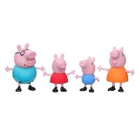 Monde Miniature Figurines Peppa Pig - Pack de 4 - Peppa. Maman Pig. Papa Pig et George - A partir de 3 ans