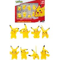Monde Miniature Figurines Pokémon - Pack de 8 Pikachu - Bandai