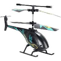 Monde Miniature Hélicoptere télécommandé AIR MAMBA - FLYBOTIC - Technologie infrarouge - 2 canaux - Noir et bleu