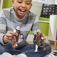 Monde Miniature MixMashers Chewbacca. figurine 12 cm personnalisable a melanger et combiner avec accessoires. Star Wars. des 4 ans