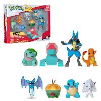 Monde Miniature Pack 8 Figurines Pokémon - BANDAI - JW3063 - Multicolore - Battle Pokémon