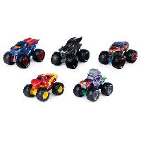 Monde Miniature PACK DE 5 VEHICULES DIE-CAST 1:64 DC COMICS Monster Jam