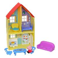 Monde Miniature Peppa Pig La maison familiale de Peppa. Jouet pour enfants d'âge préscolaire. comprenant une figurine et 6 accessoires. des 3 ans