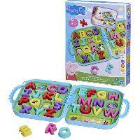 Monde Miniature Peppa Pig Mallette Alphabet de Peppa. jouet abécédaire pour enfants d'âge préscolaire. a partir de 3 ans