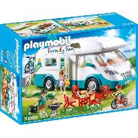 Monde Miniature Playmobil 70088 Camping-car et Famille. Family Fun. 135 pieces. Le camping