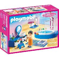 Monde Miniature PLAYMOBIL 70211 Salle de bain avec baignoire. Dollhouse La Maison Traditionnelle. 51 pieces. Des 4 ans