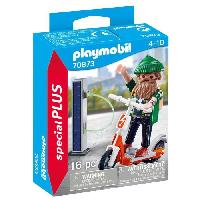 Monde Miniature PLAYMOBIL - 70873 - Hipster avec trotinette electrique