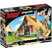 Monde Miniature PLAYMOBIL 70932 Astérix. La hutte d'Abraracourcix. Personnages. 110 pieces. Des 5 ans