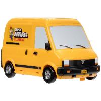 Monde Miniature Playset Mini Van - JAKKS PACIFIC - SUPER MARIO MOVIE - Figurine Mario 3cm - Jaune et noir