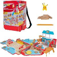 Monde Miniature Sac a dos - BANDAI - Pokémon du dresseur Theme Plage - S'ouvre et devient une super arene