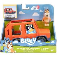 Monde Miniature Voiture de Bluey - BLUEY - Véhicule familial avec figurine Chilli et accessoires