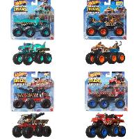 Monde Miniature Voiture - Hot Wheels - Monster Trucks - Assortiment 1/64 - Multicolore - 6 roues