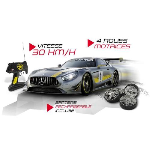 Vehicule Miniature Assemble - Engin Terrestre Miniature Assemble MONDO Voiture radiocommandée Mercedes AMG GT3 - Echelle 1:10 - A partir de 8 ans