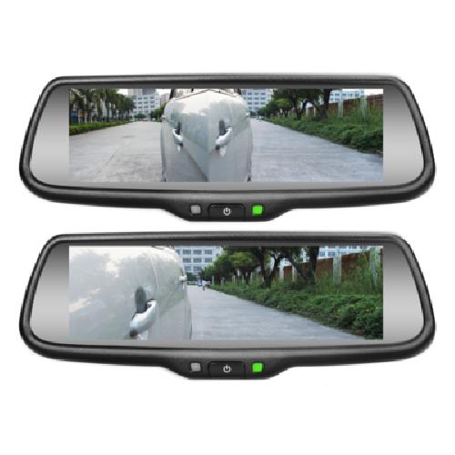 Radar Et Camera De Recul - Aide A La Conduite Moniteur 18cm dans retroviseur avec fonction split et entree AHD