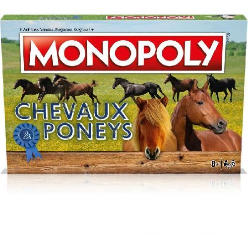 Jeu De Societe - Jeu De Plateau Monopoly Chevaux et Poneys - Winning Moves - Jeu de plateau - Enfant - Jeu d'ambiance - Vert