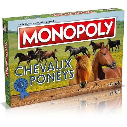 Jeu De Societe - Jeu De Plateau Monopoly Chevaux et Poneys - Winning Moves - Jeu de plateau - Enfant - Jeu d'ambiance - Vert