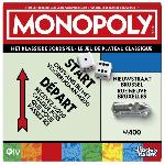 Monopoly classique. jeu de société de plateau. avec boîte de rangement et pions grand format. 2 a 6 joueurs. version FR. des 8 ans.