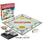 Jeu De Societe - Jeu De Plateau Monopoly classique. jeu de société de plateau. avec boîte de rangement et pions grand format. 2 a 6 joueurs. version FR. des 8 ans.